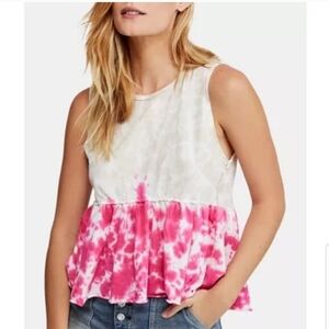 We The Free Anytime Tie Dye Sleeveless Top